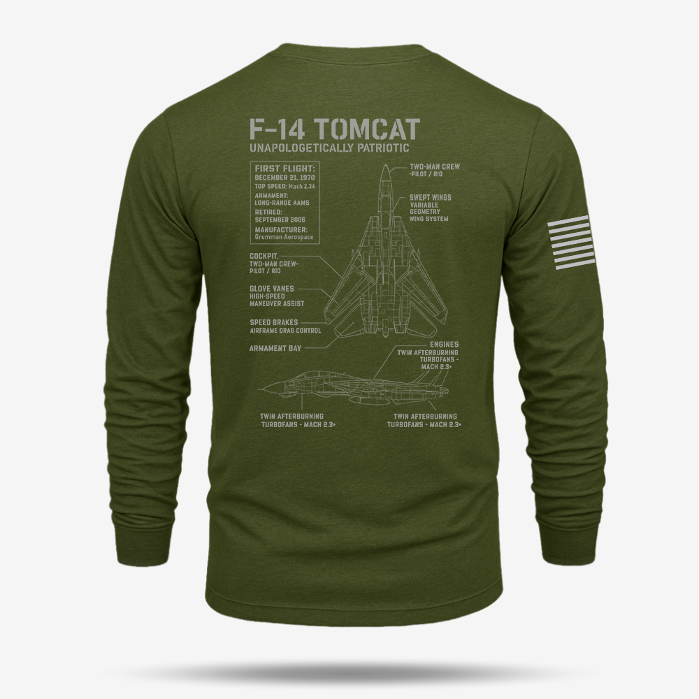 F-14 Tomcat Schematic Long Sleeve