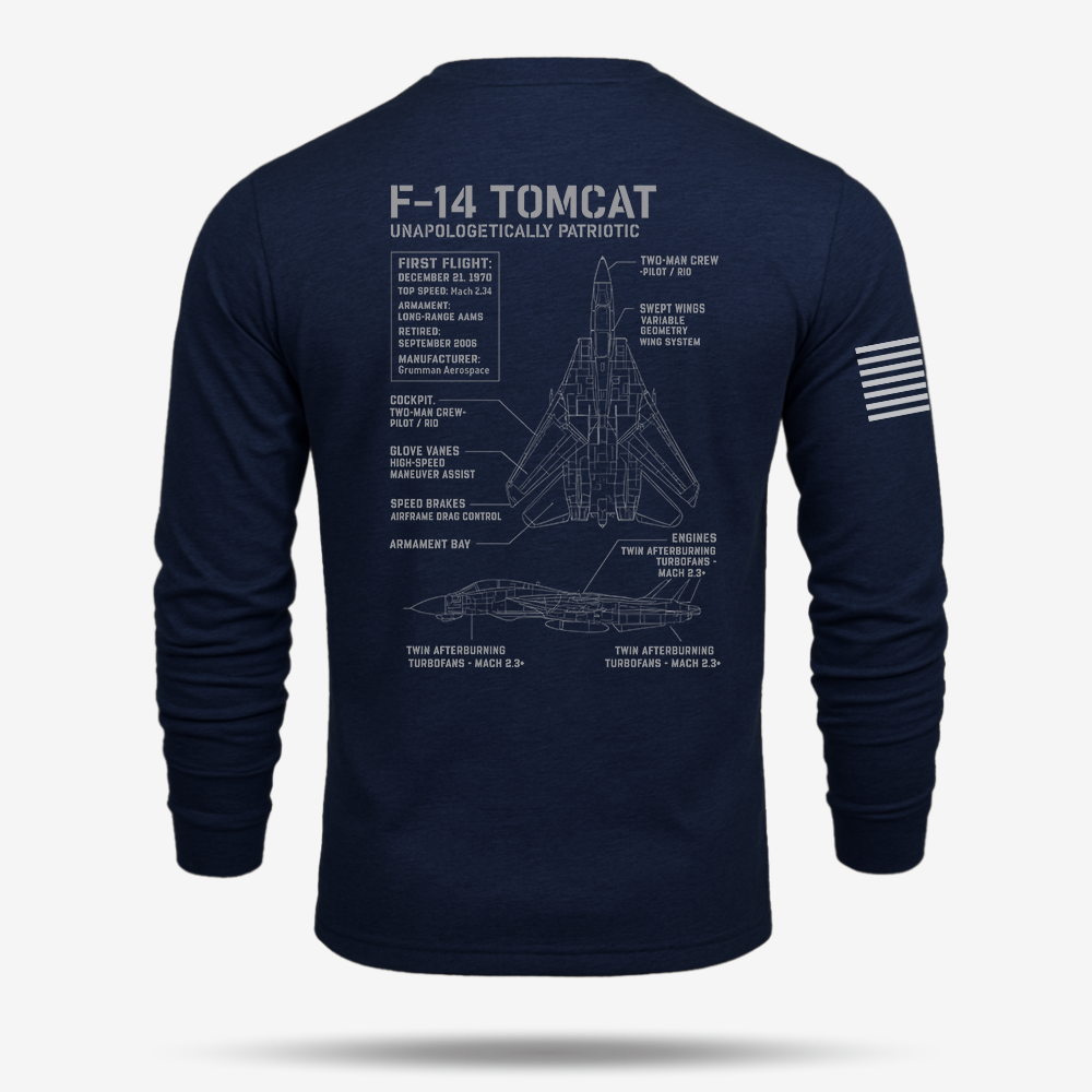 F-14 Tomcat Schematic Long Sleeve