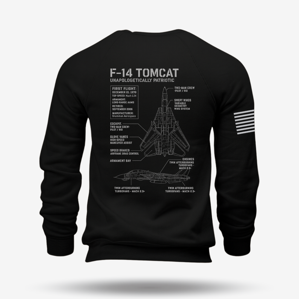 F-14 Tomcat Schematic Sweatshirt