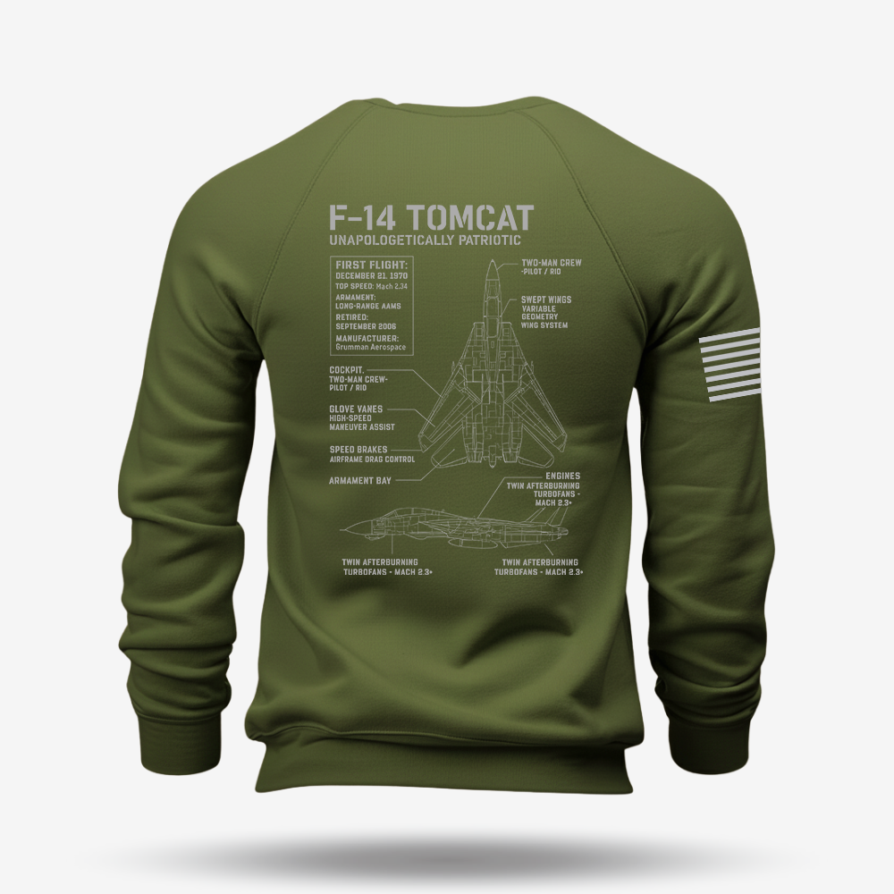 F-14 Tomcat Schematic Sweatshirt
