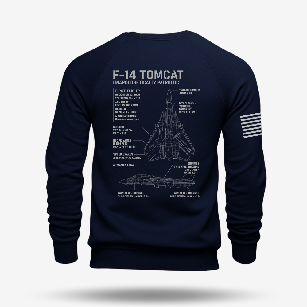 F-14 Tomcat Schematic Sweatshirt