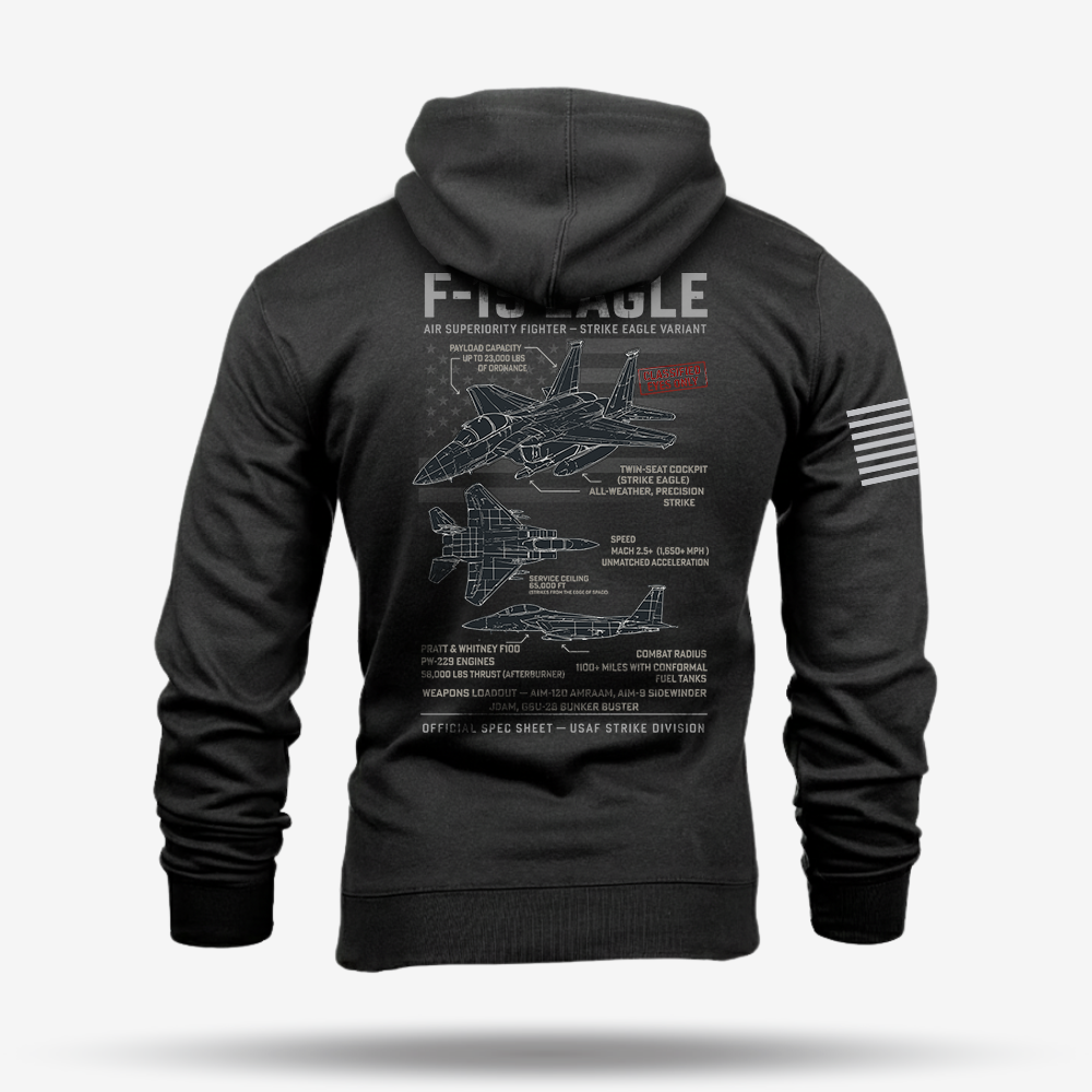 F-15 Eagle Schematic Hoodie