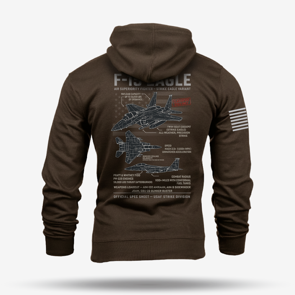 F-15 Eagle Schematic Hoodie
