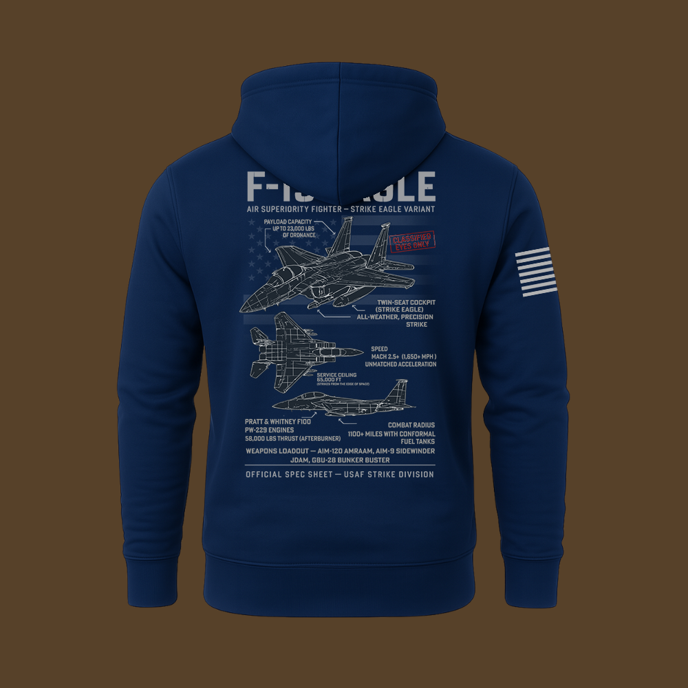 F-15 Eagle Schematic Hoodie