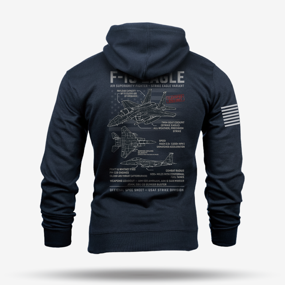 F-15 Eagle Schematic Hoodie
