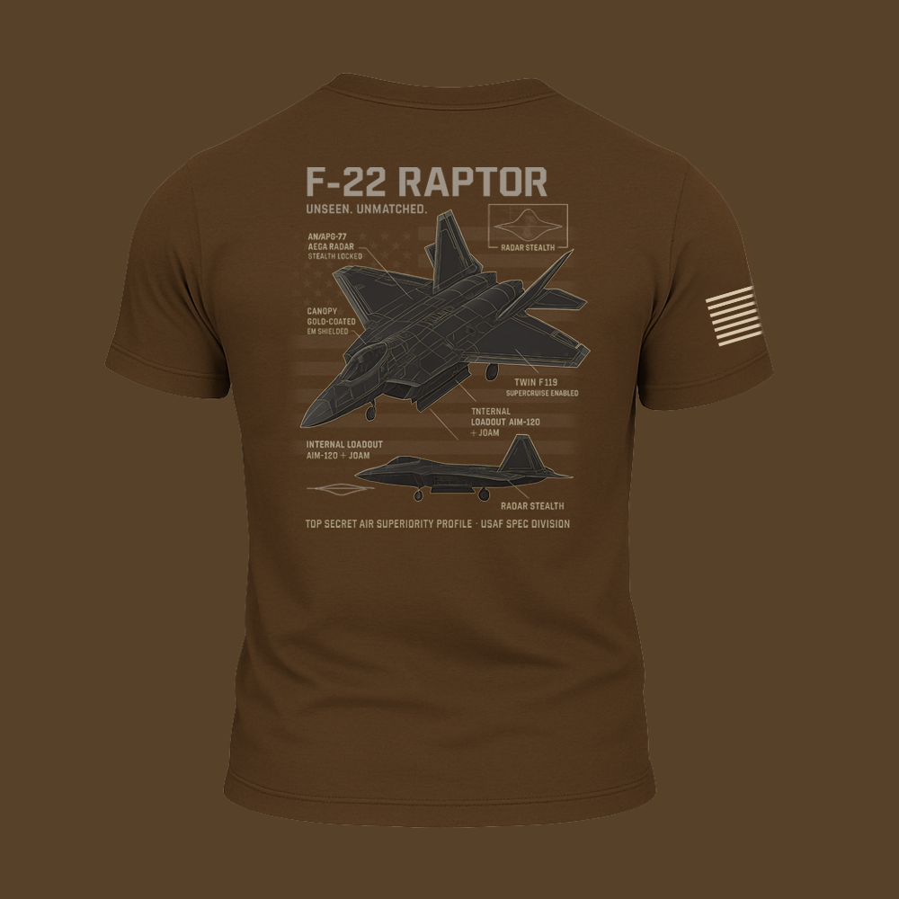F-22 Schematic T Shirt