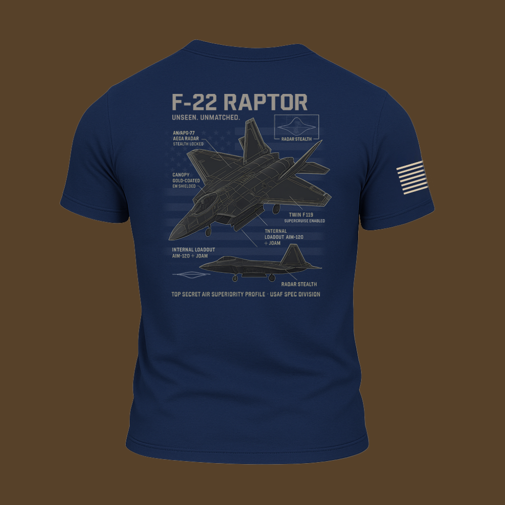 F-22 Schematic T Shirt