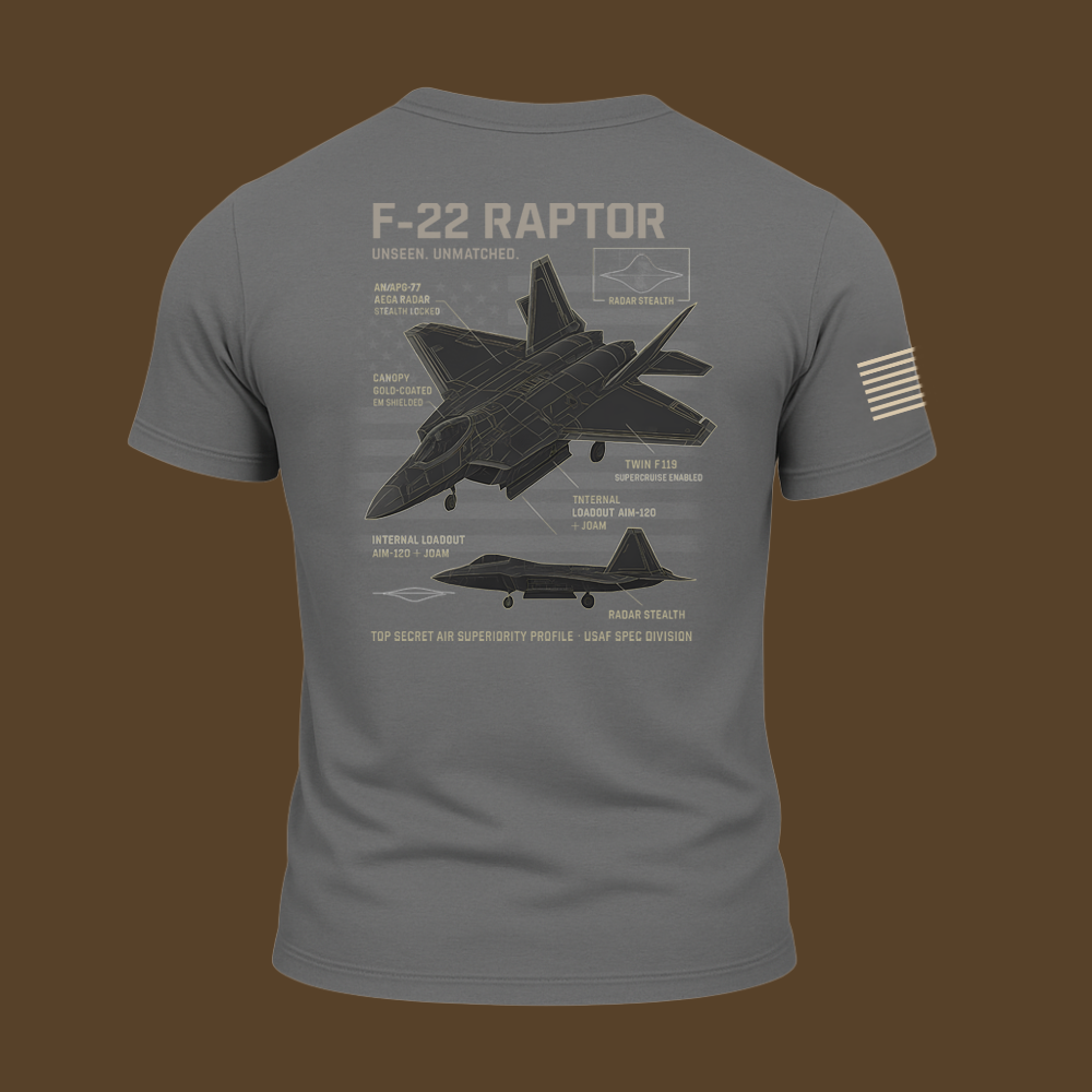 F-22 Schematic T Shirt