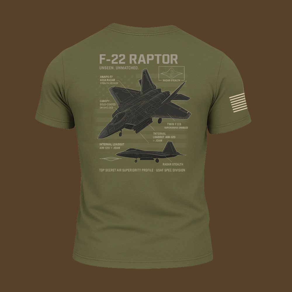 F-22 Schematic T Shirt