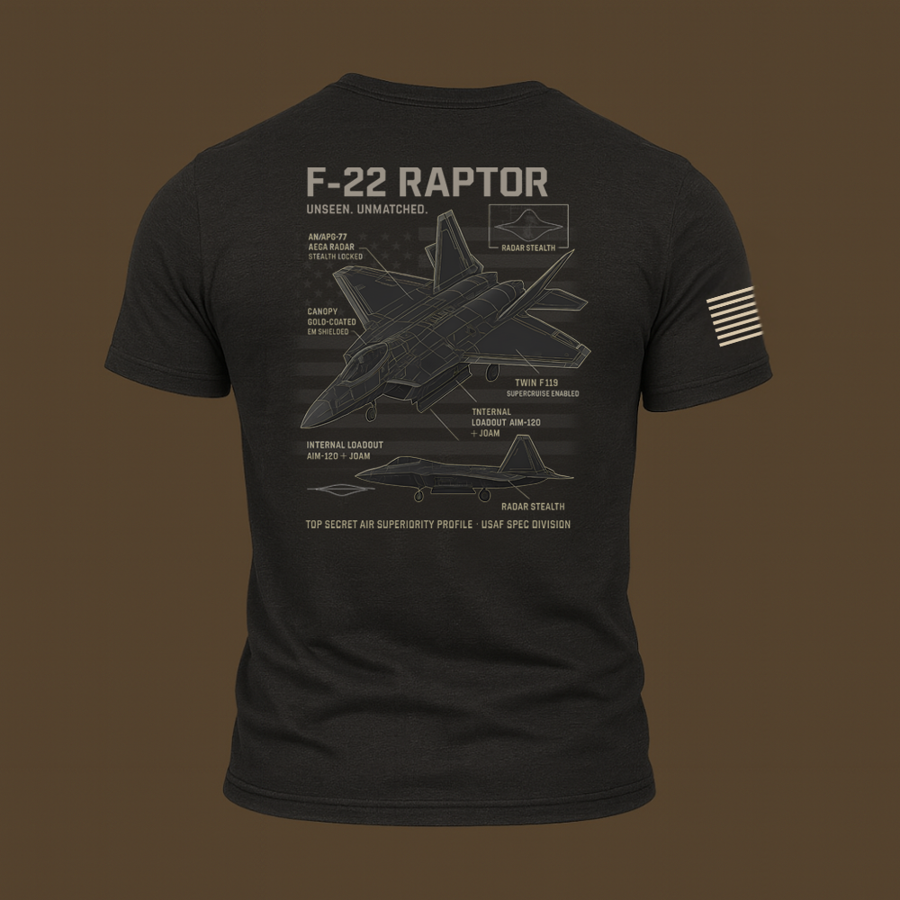 F-22 Schematic T Shirt