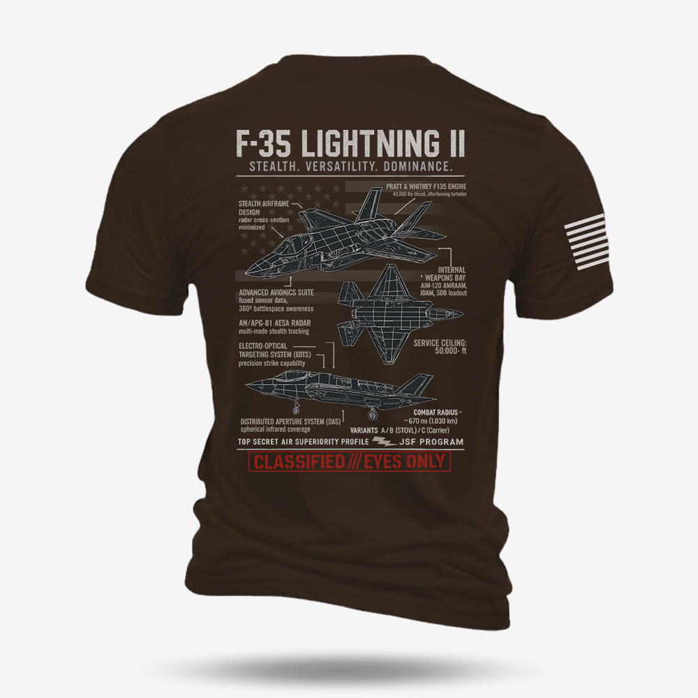 F-35 Lightning II Schematic T Shirt