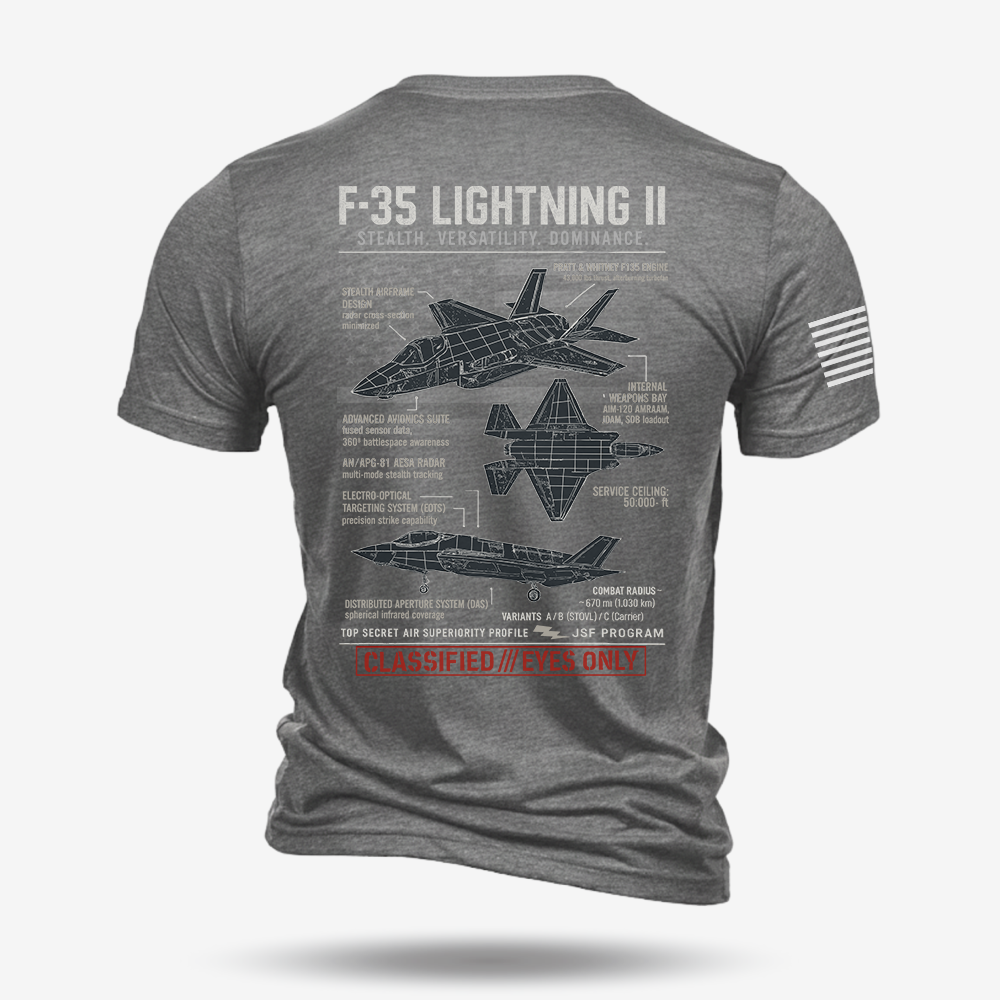 F-35 Lightning II Schematic T Shirt