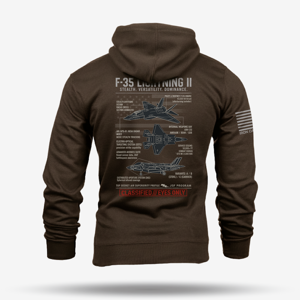 F-35 Lightning II Schematic Hoodie