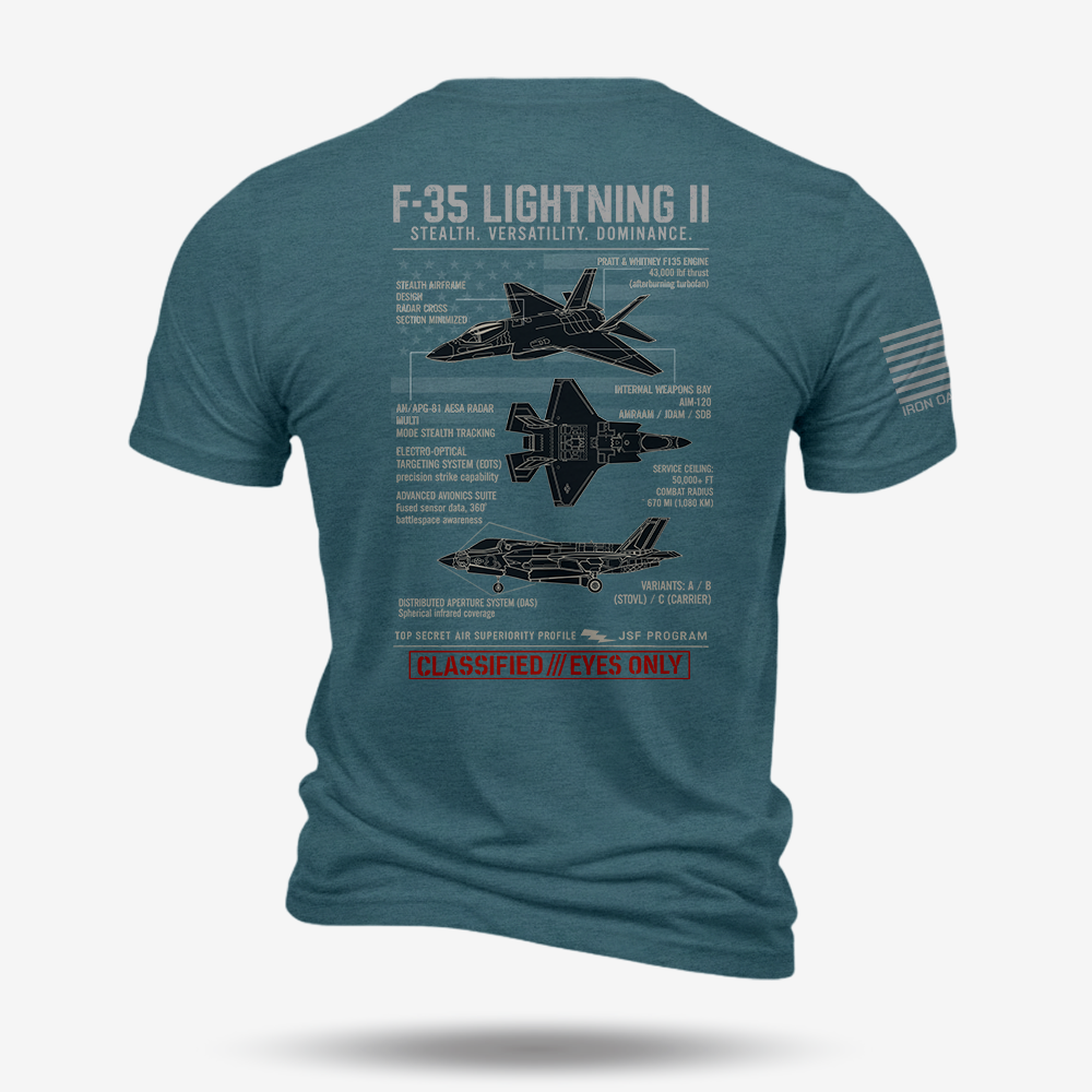 F-35 Lightning II Schematic T Shirt