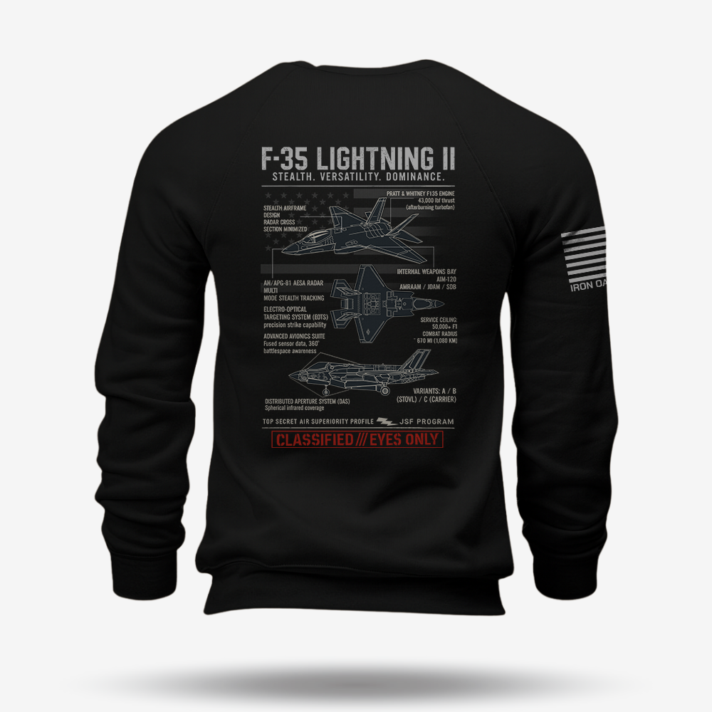 F-35 Lightning II Schematic Sweatshirt