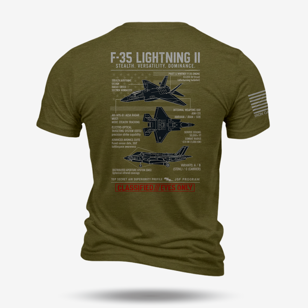 F-35 Lightning II Schematic T Shirt