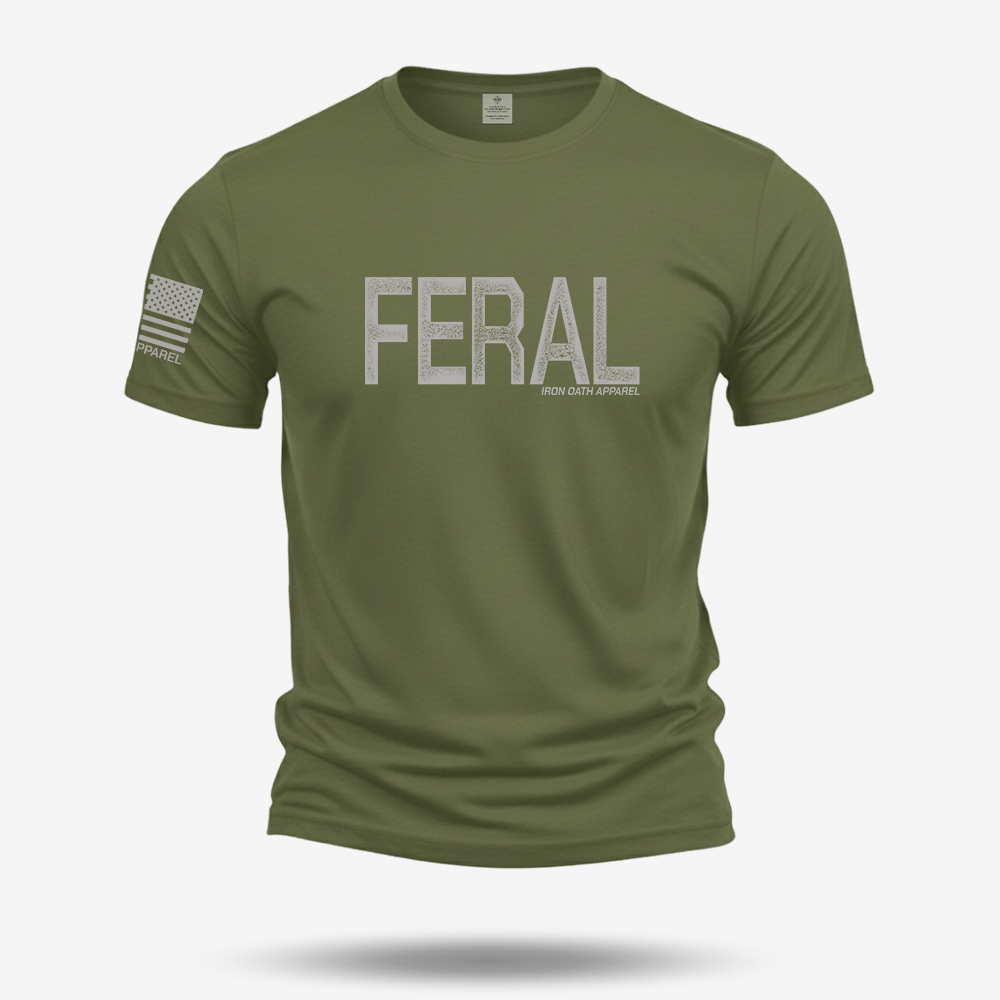 Feral Distressed T Shirt