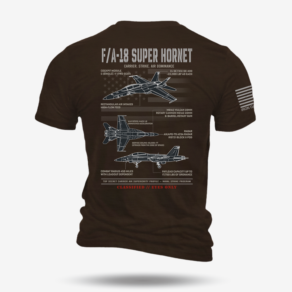 F/A-18 Super Hornet Schematic T Shirt