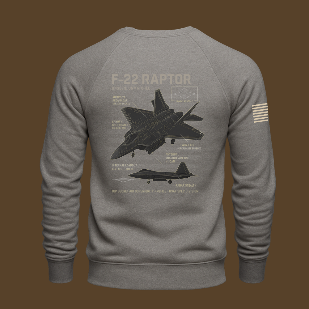 F-22 Schematic Sweatshirt