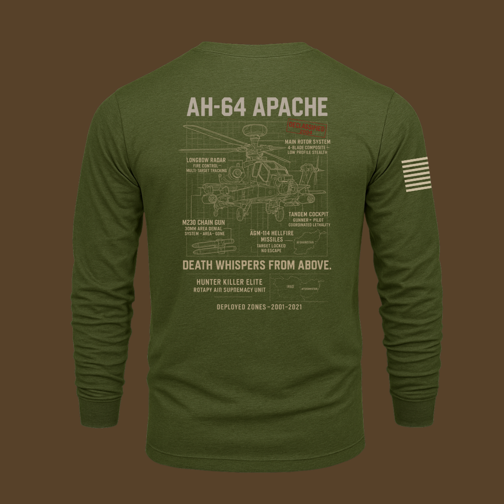 AH-64 Apache Schematic Long Sleeve