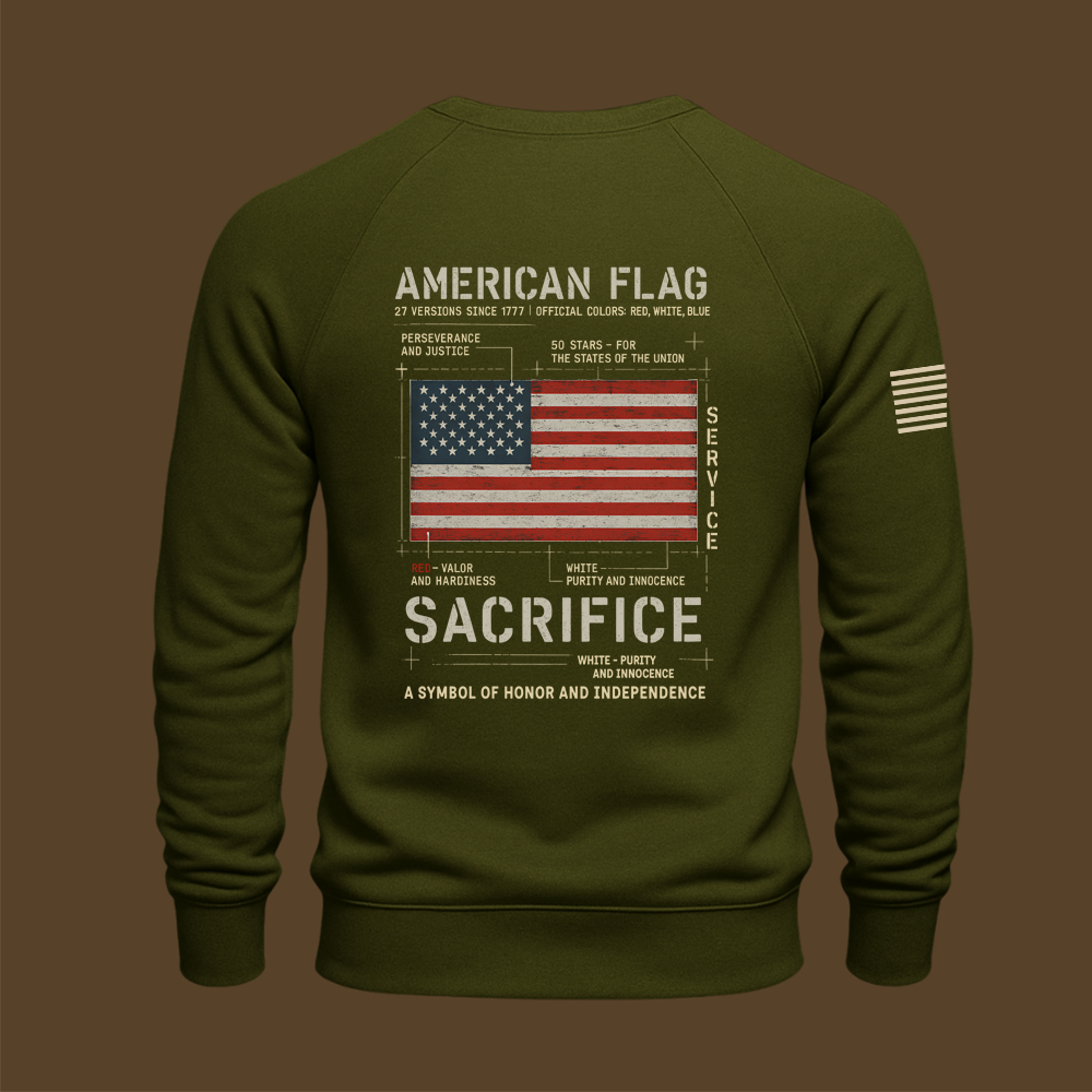 American Flag Sweatshirt