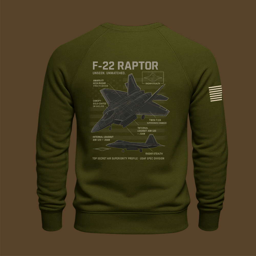 F-22 Schematic Sweatshirt