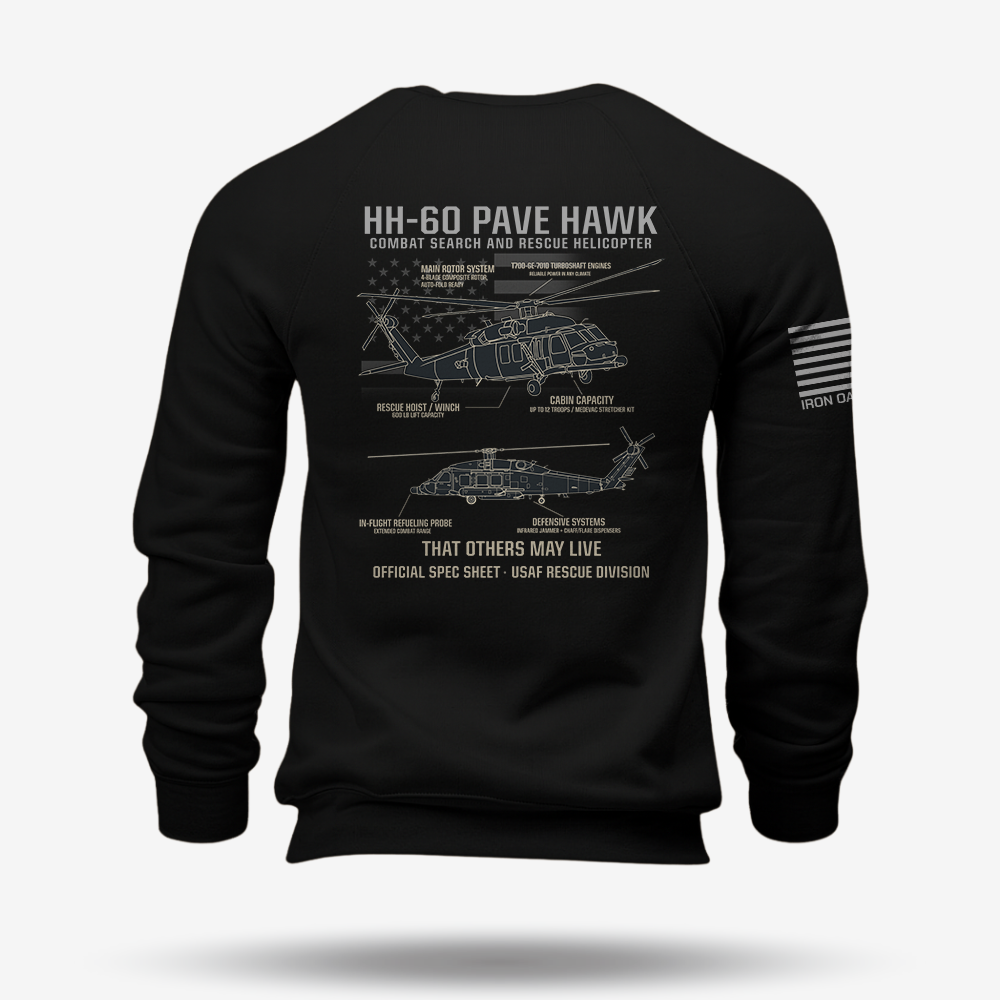 HH-60 PAVE HAWK Schematic Sweatshirt