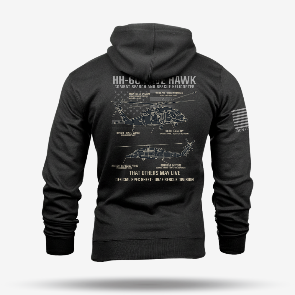 HH-60 PAVE HAWK Schematic Hoodie
