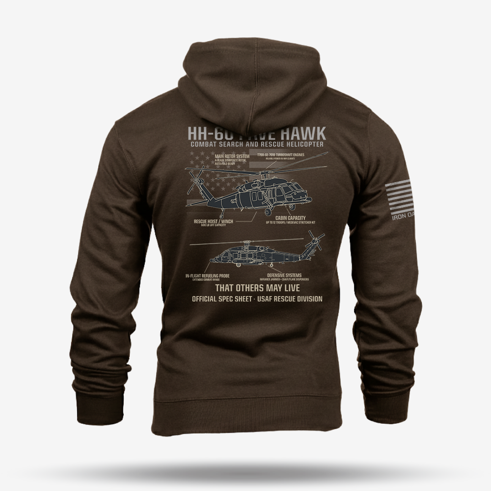 HH-60 PAVE HAWK Schematic Hoodie
