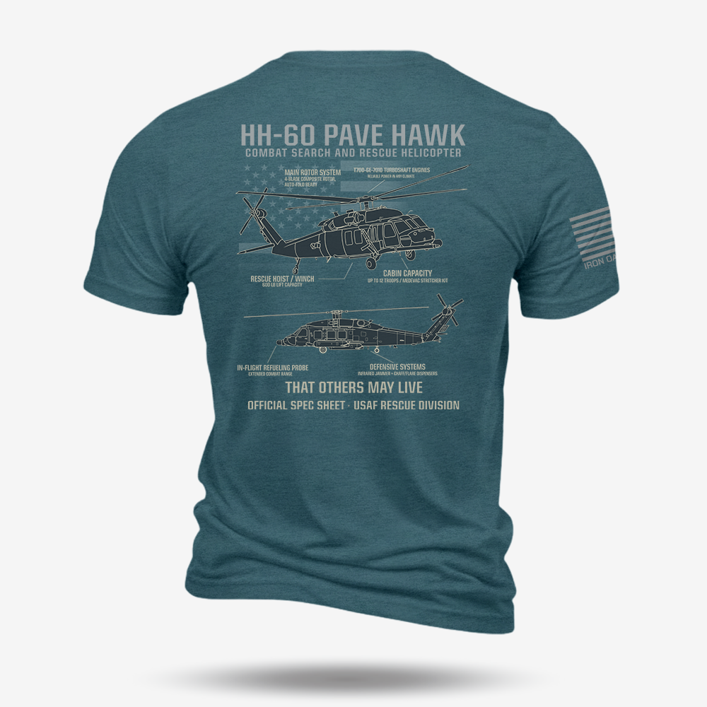 HH-60 PAVE HAWK Schematic T Shirt