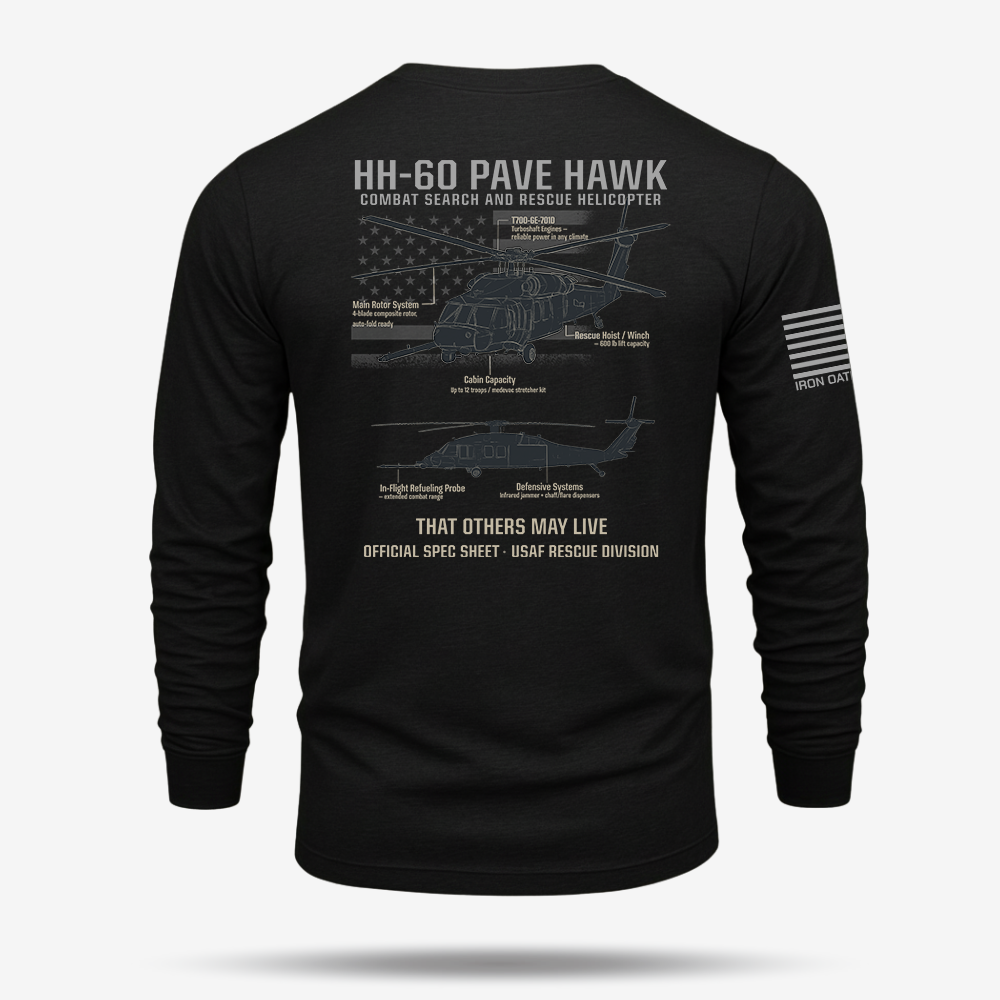 HH-60 PAVE HAWK Schematic Long Sleeve