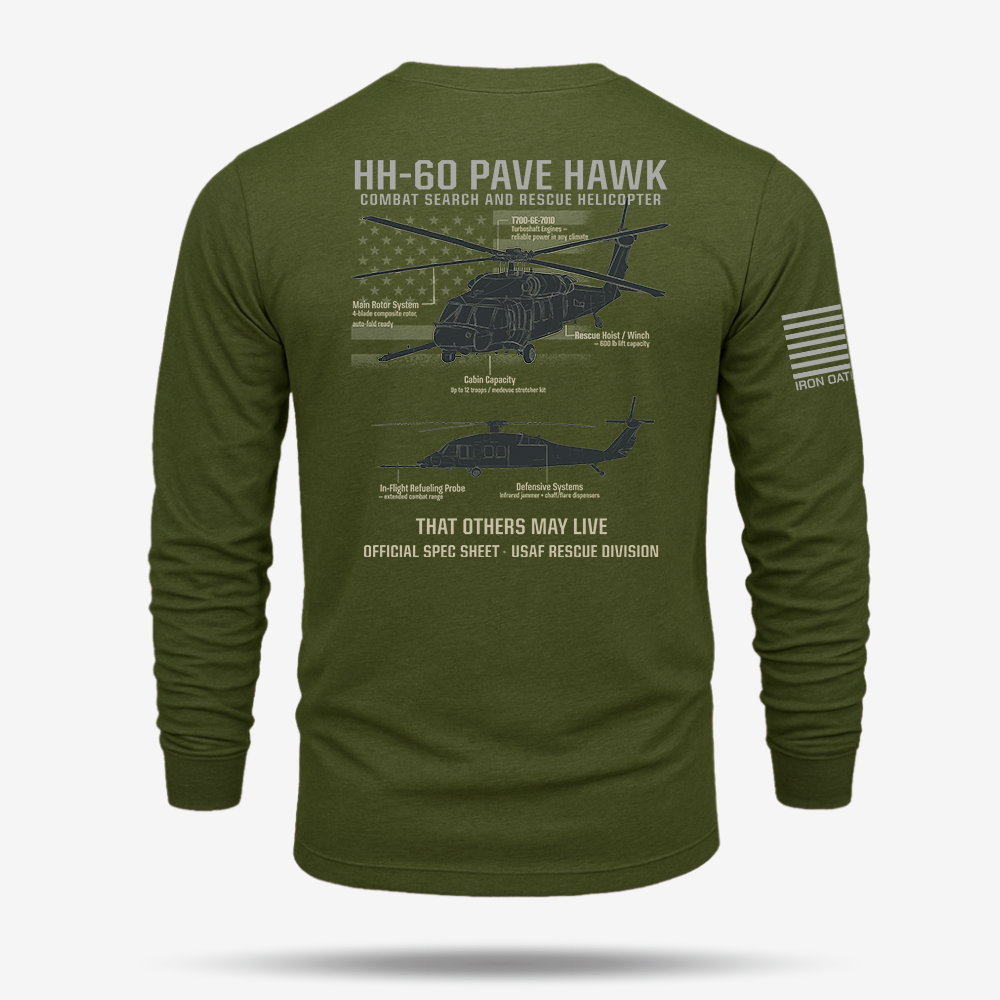 HH-60 PAVE HAWK Schematic Long Sleeve