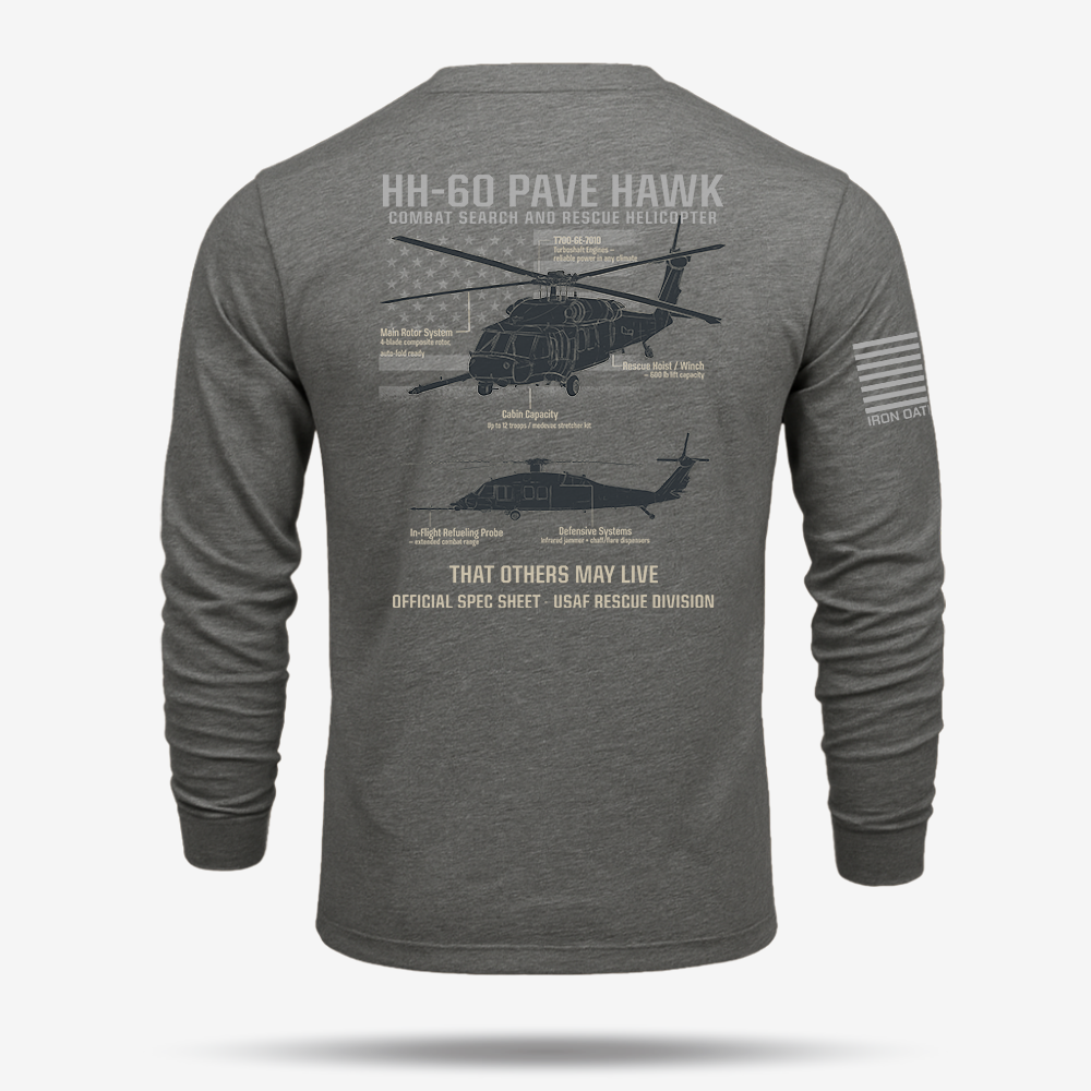 HH-60 PAVE HAWK Schematic Long Sleeve