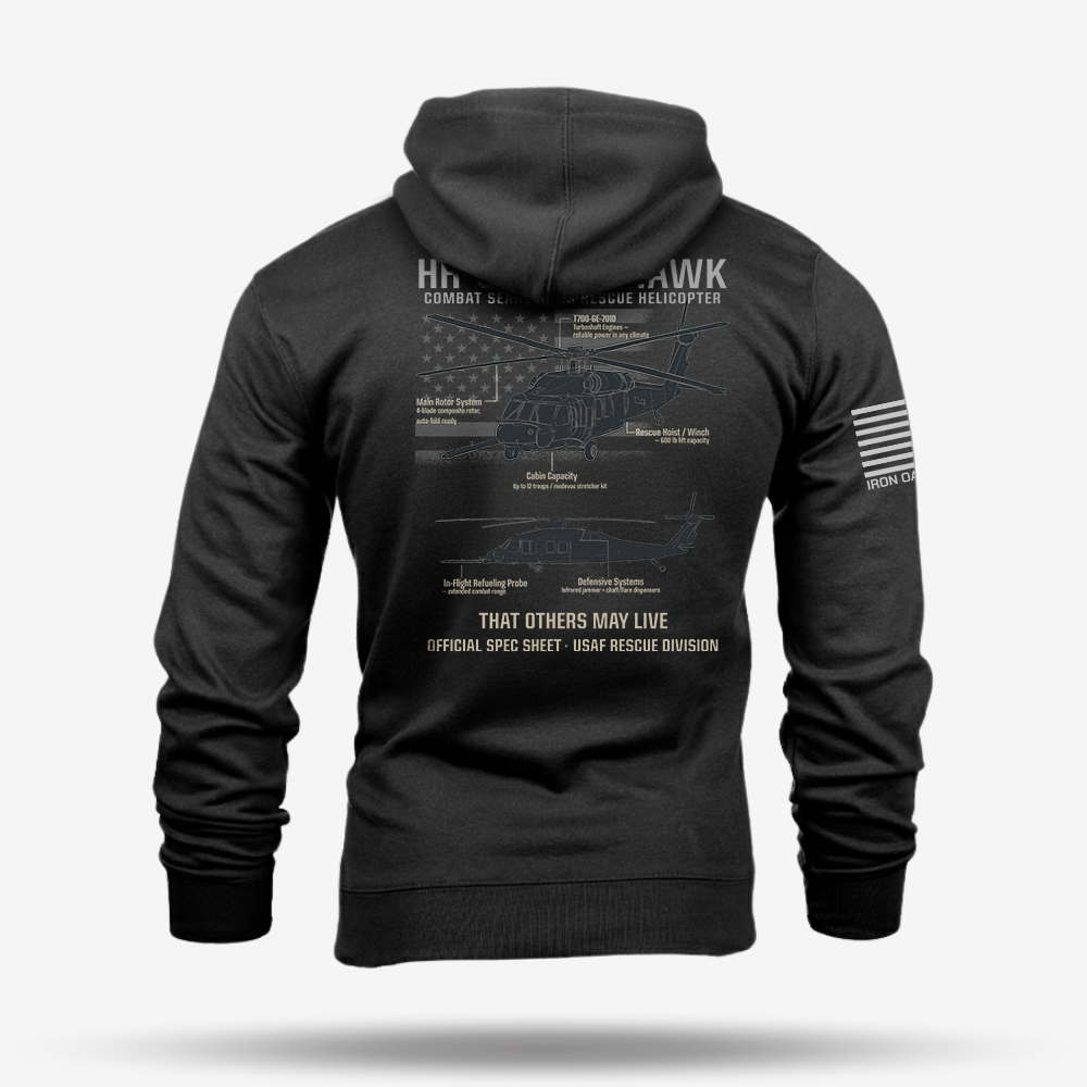 HH-60 PAVE HAWK Schematic Hoodie