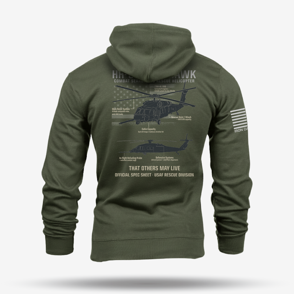 HH-60 PAVE HAWK Schematic Hoodie