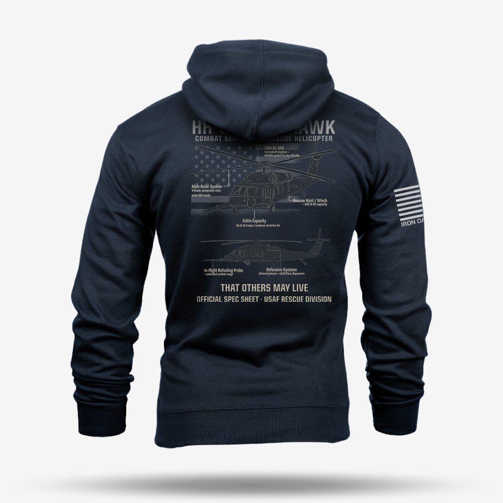 HH-60 PAVE HAWK Schematic Hoodie