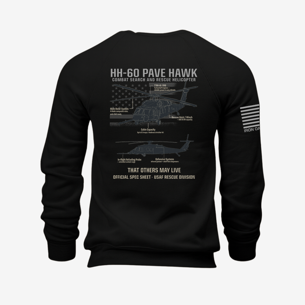 HH-60 PAVE HAWK Schematic Sweatshirt