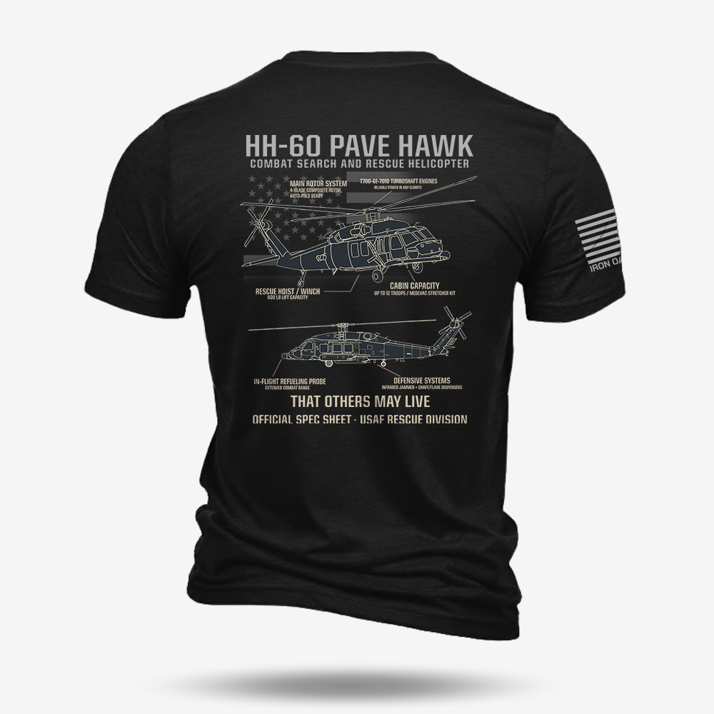 HH-60 PAVE HAWK Schematic T Shirt