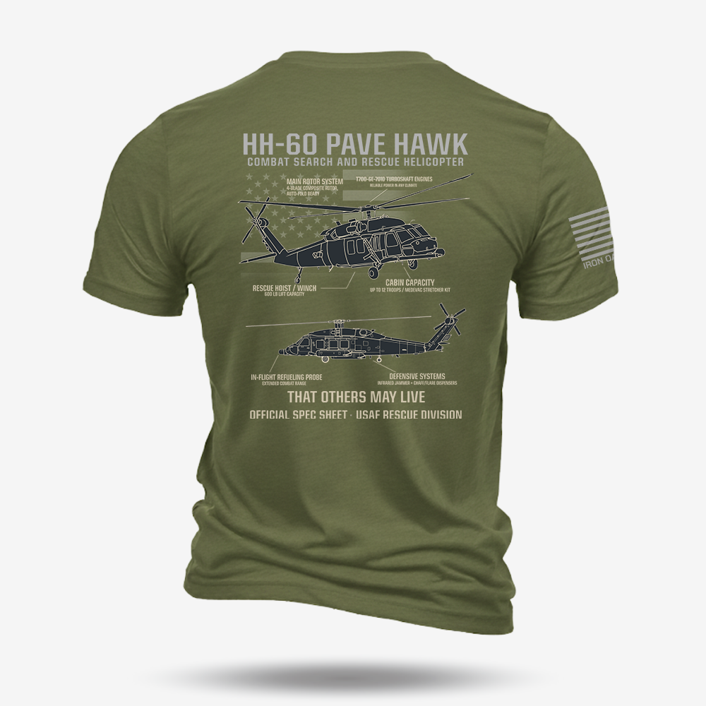 HH-60 PAVE HAWK Schematic T Shirt