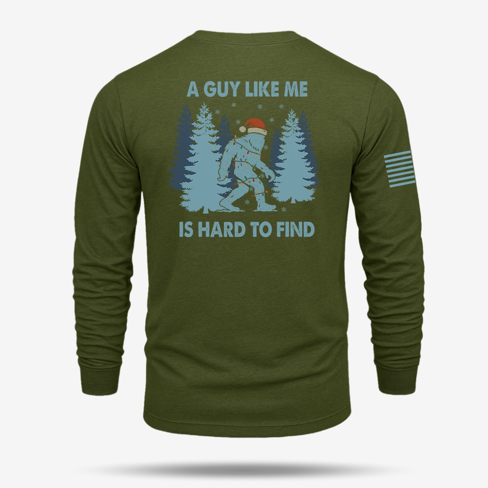 Hard To Find Christmas Bigfoot Long Sleeve