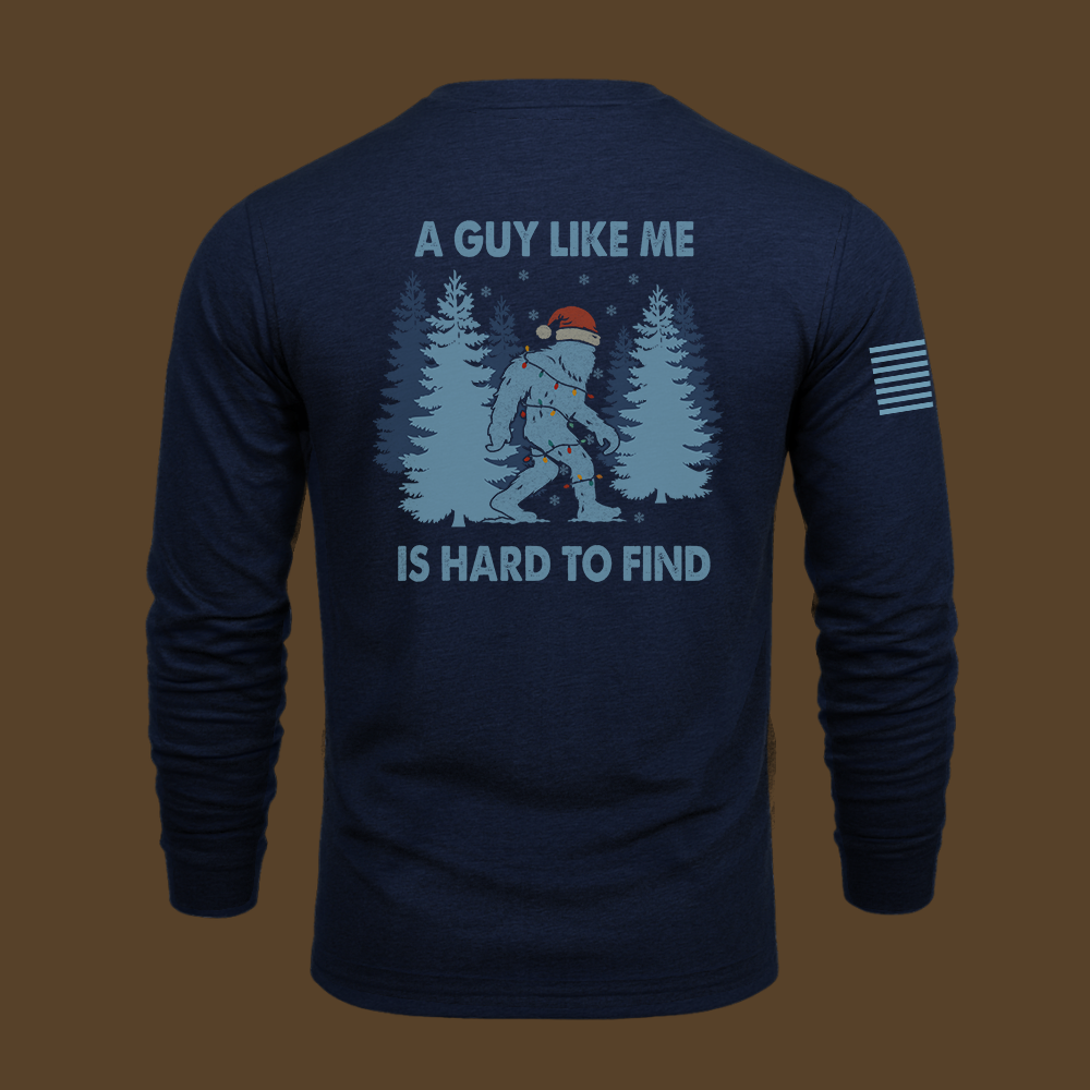 Hard To Find Christmas Bigfoot Long Sleeve