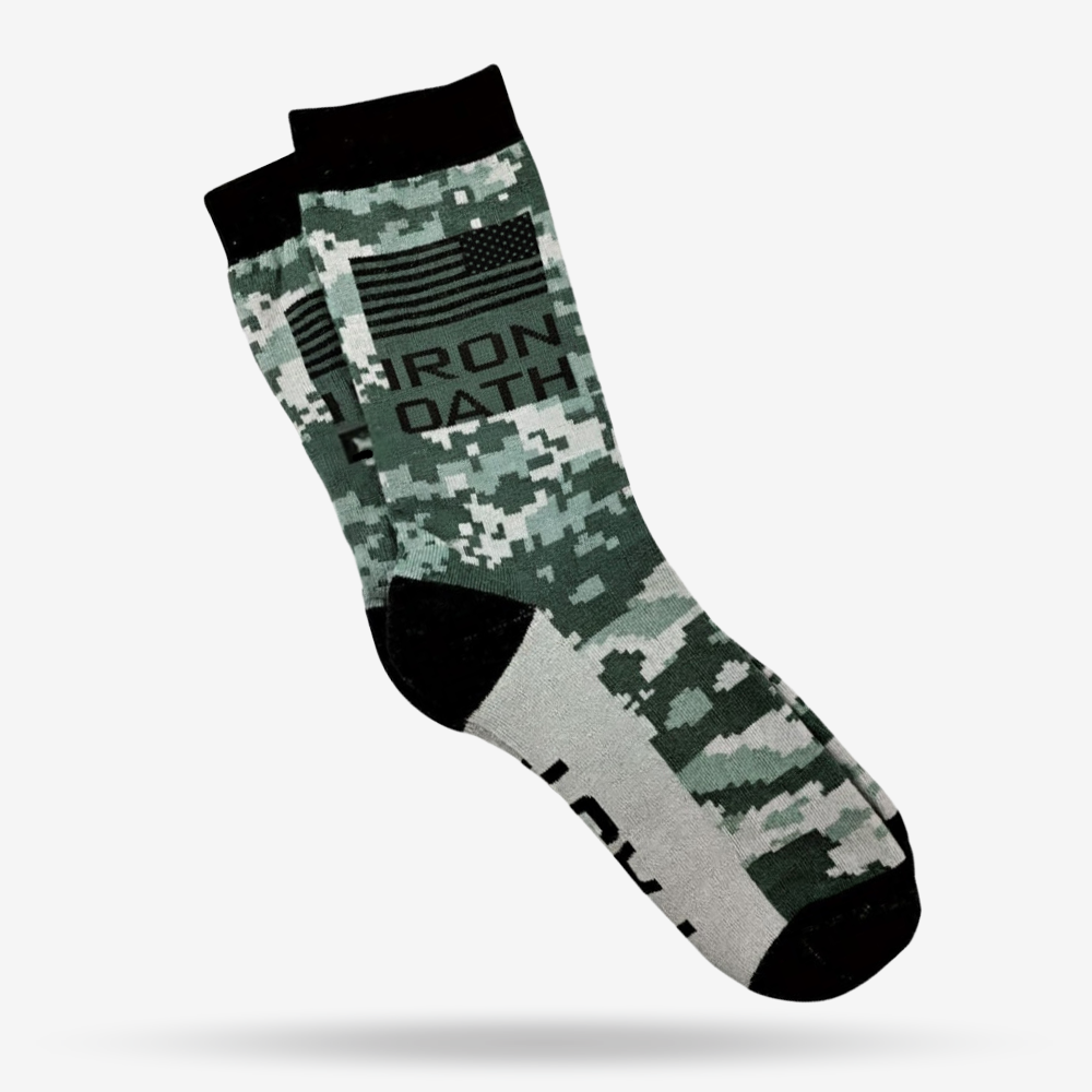Iron Oath DigiCamo – Arctic Edition Socks