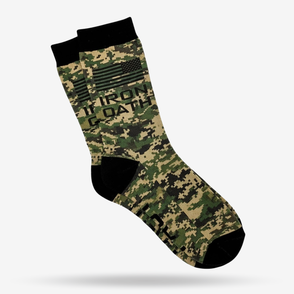 Iron Oath DigiCamo – Woodland Edition Socks