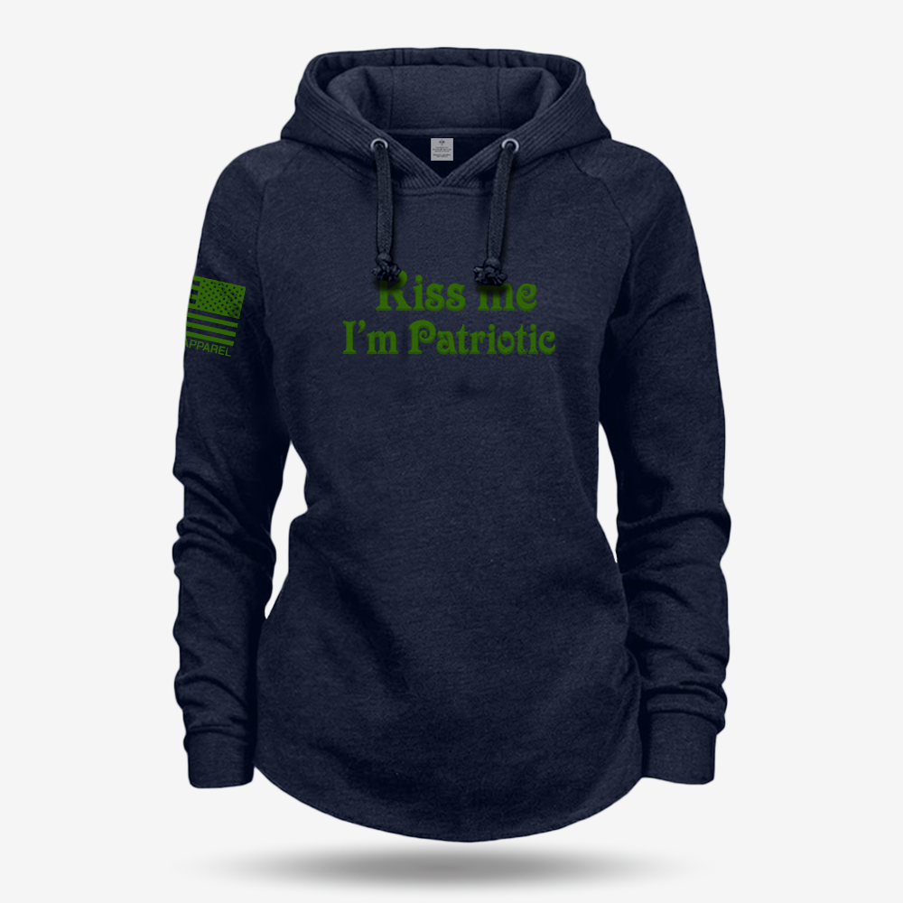 Kiss Me I'm Patriotic Women's Hoodie