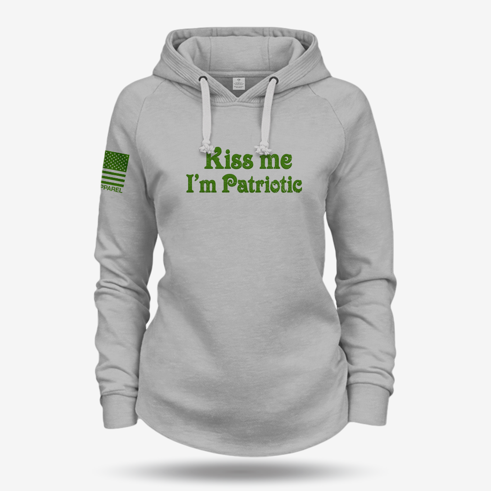 Kiss Me I'm Patriotic Women's Hoodie