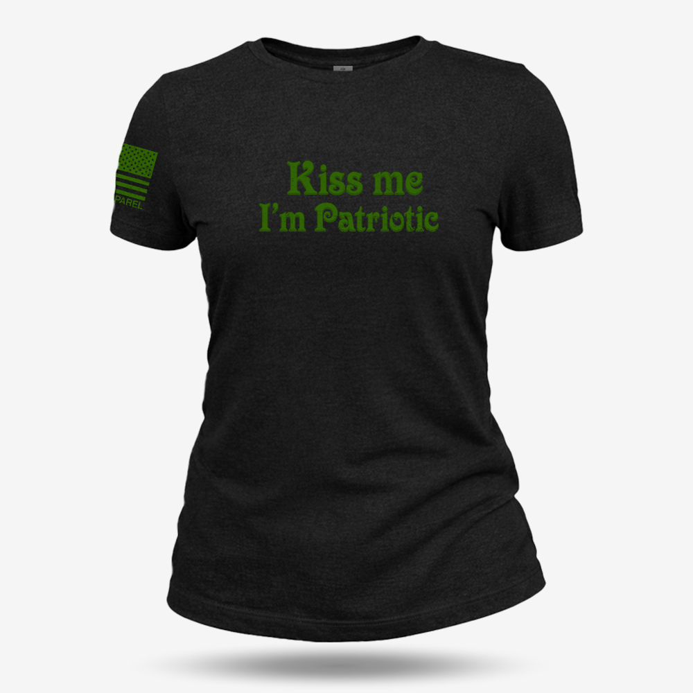 Kiss Me I'm Patriotic Women's T Shirt