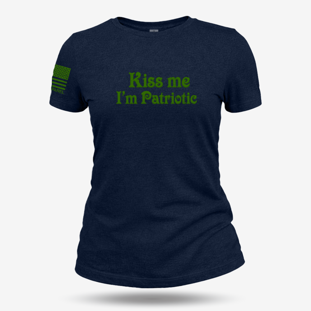 Kiss Me I'm Patriotic Women's T Shirt