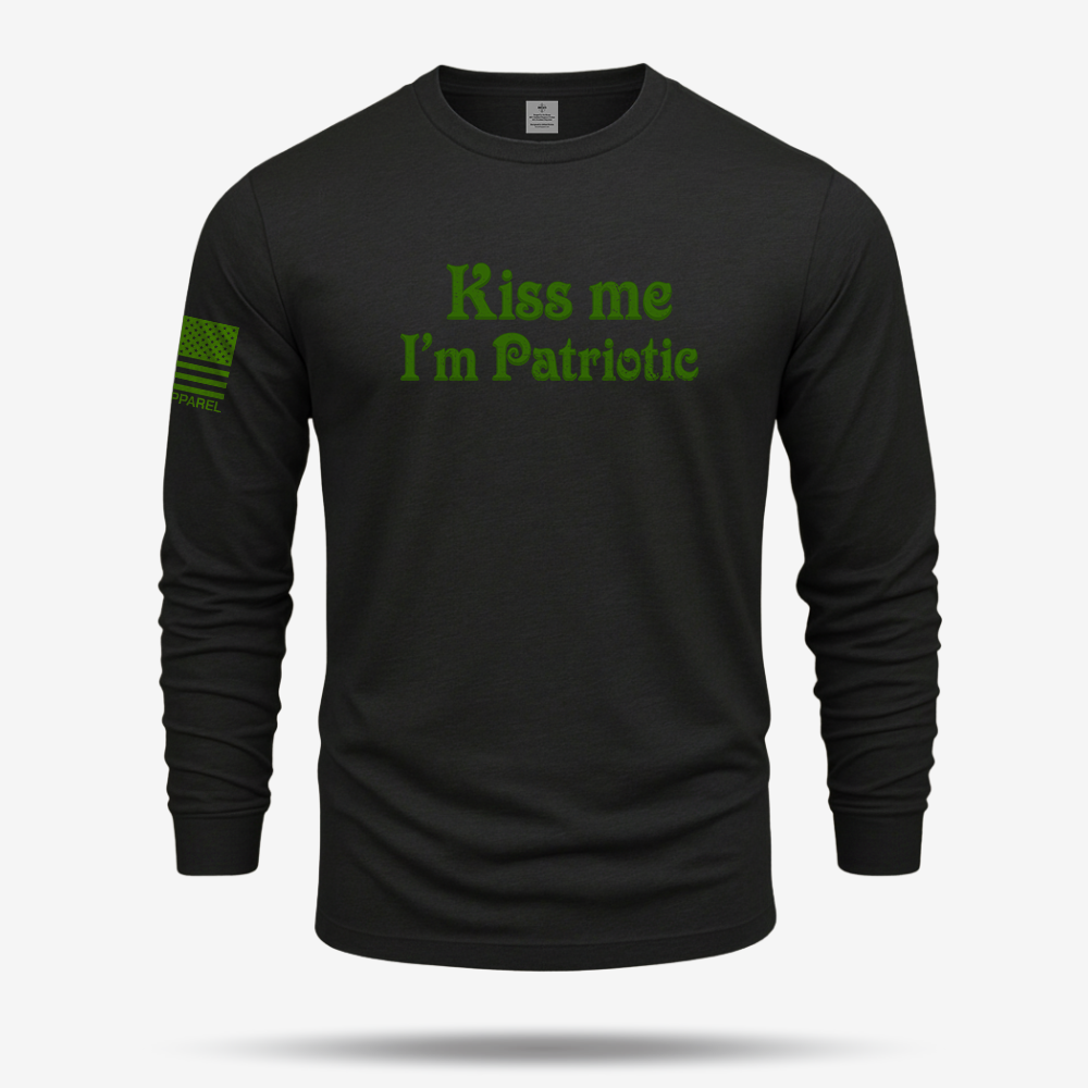 Kiss Me I'm Patriotic Long Sleeve