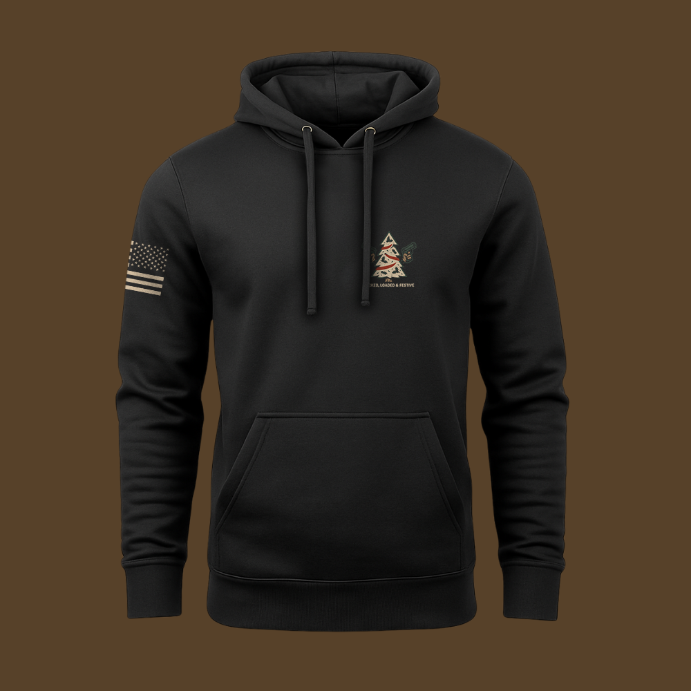 Locked, Loaded & Festive Hoodie