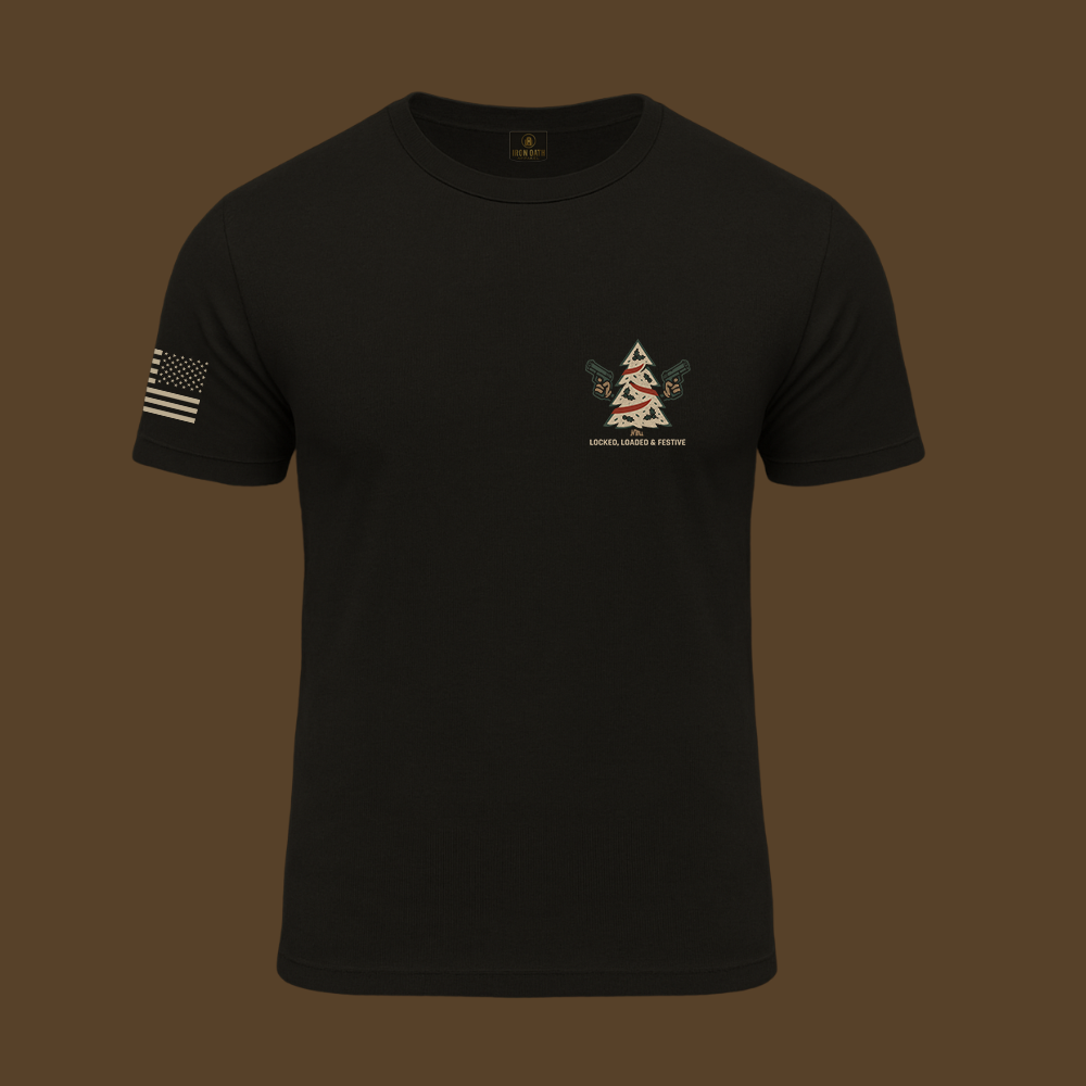 Locked, Loaded & Festive T Shirt